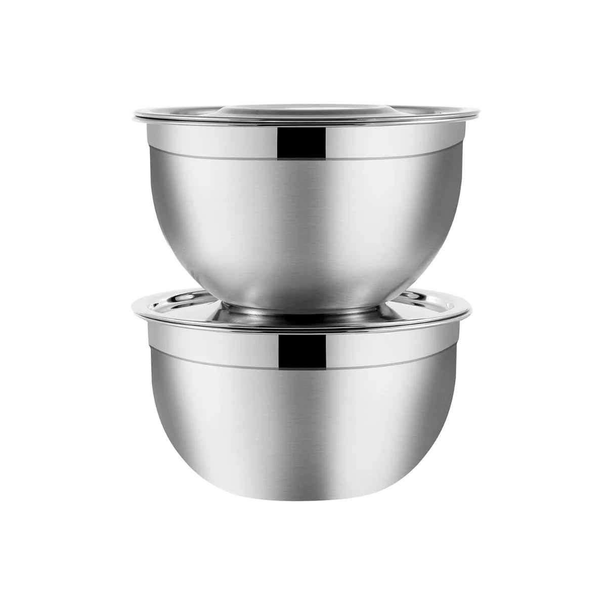 KRAFT STAINLESS STEEL SERVING BOWL WITH LID
