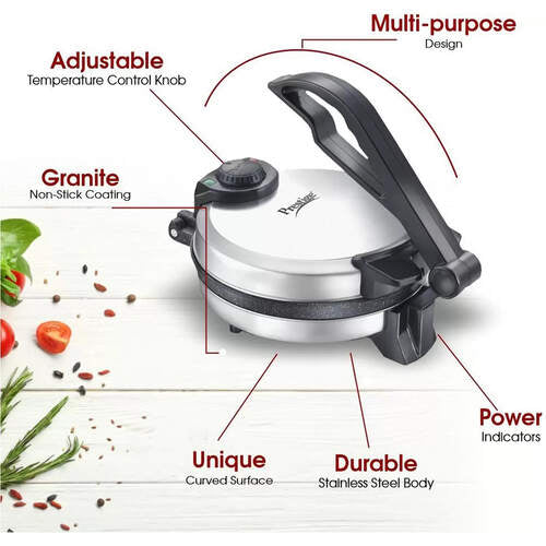 Prestige PRM 5.0 Roti Maker with Power Indicator, 900 Watts