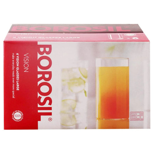 Borosil - Vision Glass Set, 295 ml, Set of 6, Transparent